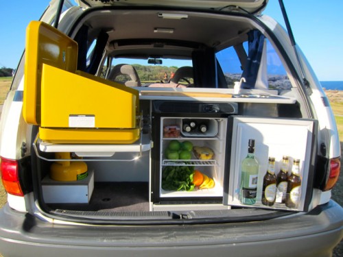 Used campervan for sale with fridge, cooker and mini kitchen
