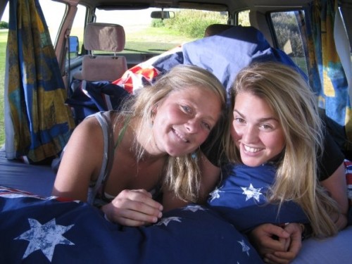 Two lovely danish girls in the back of this Used Toyota Land Cruiser 4x4 for sale Sydney