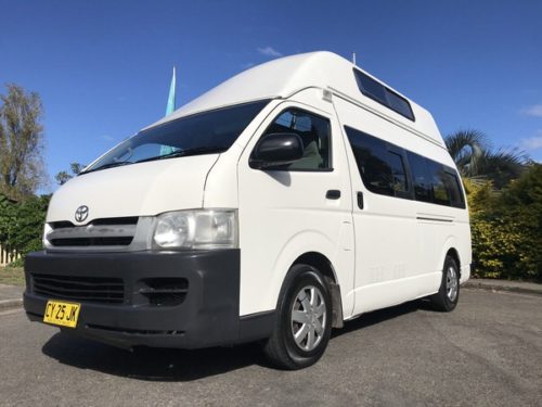Automatic Toyota Hiace Campervan for sale - front side view